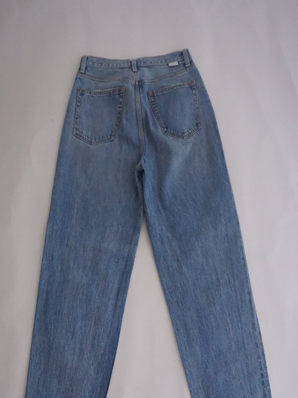Boyish Gilda Light Wash Toby High Rise Straight Leg Jeans Button Fly Denim 27 - Picture 11 of 15